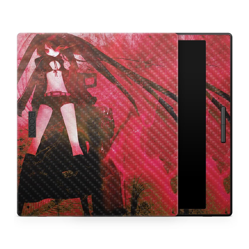 Carbon Fiber Tablet Skin Compatible with BOOX Go Color 7 (2024) - Anime - Premium 3M Vinyl Protective Wrap Decal Cover - Easy to Apply | Crafted in The USA by MightySkins