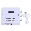 Mtlavishness HD Multimedia Interface to AV Converter Adapter Mini Video Converter Box Video Adapters Support 720P 1080 HDMI Video Converter for TV VHS VCR DVD view 1