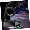 Toddmomy 1pc Bendable USB Microphone RGB Lighting Portable Desktop Mic for Voice Chat Video Conferencing and Gaming Compatible Home Office and Streaming Applications Black view 3