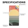 Carbon Fiber Tablet Skin Compatible with BOOX Palma 1 (2023) - Sunset Forest - Premium 3M Vinyl Protective Wrap Decal Cover - Easy to Apply | Crafted in The USA by MightySkins view 2