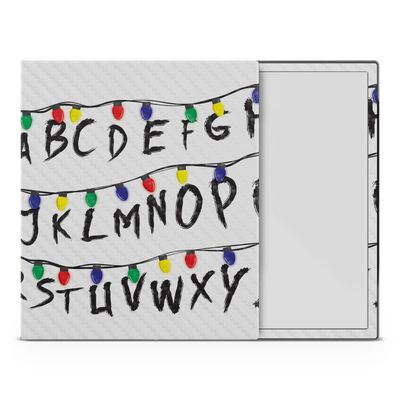 Carbon Fiber Tablet Skin Compatible with BOOX Note Air4 C (2024) - Stranger Alphabet - Premium 3M Vinyl Protective Wrap Decal Cover - Easy to Apply | Crafted in The USA by MightySkins