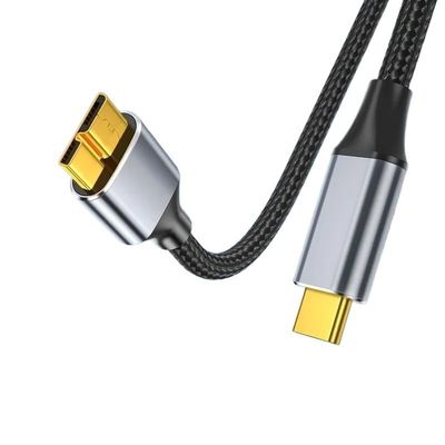 YWZBQL Wen ST USB C to m;ic/ro B 3.0 Cable 5Gbps TY>pe C Data Cord for Hard Drive Disk HDD SSD Case Camera(2m)