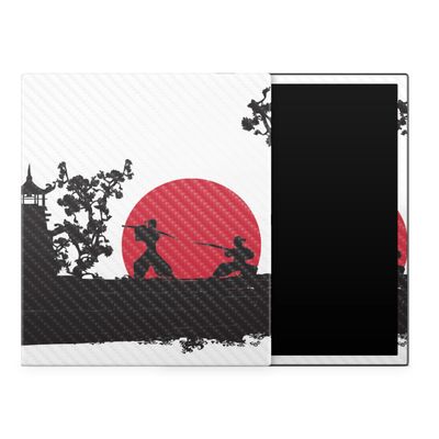Carbon Fiber Tablet Skin Compatible with BOOX Note Air3 C (2023) - Nihon Samurai - Premium 3M Vinyl Protective Wrap Decal Cover - Easy to Apply | Crafted in The USA by MightySkins