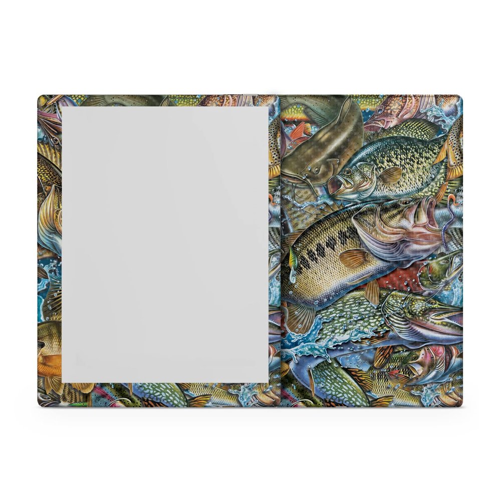 Carbon Fiber Tablet Skin Compatible with BOOX Go 10.3 (2024) - Action Fish Puzzle - Premium 3M Vinyl Protective Wrap Decal Cover - Easy to Apply | Crafted in The USA by MightySkins