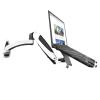 EFZRZYJ Laptop Retractable Rotating Hanger Universal Gas Pressure Lifting Wall Hanging Suspension Bracket(Table clamp 1-Section arm) view 1