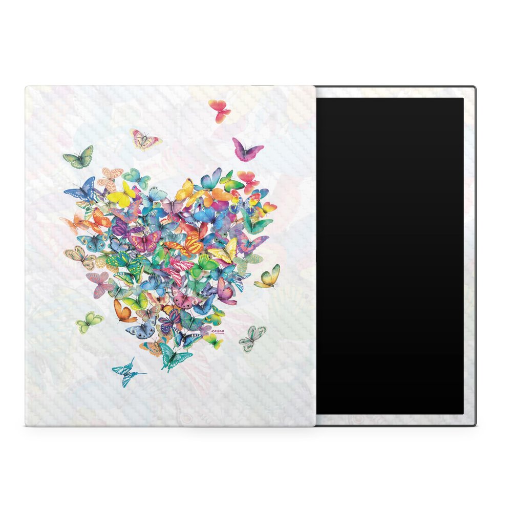 Carbon Fiber Tablet Skin Compatible with BOOX Note Air3 C (2023) - Wildheart - Premium 3M Vinyl Protective Wrap Decal Cover - Easy to Apply | Crafted in The USA by MightySkins