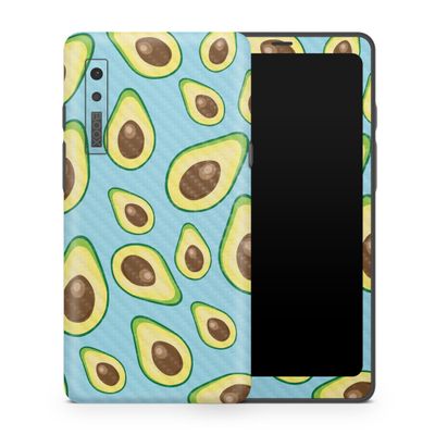Carbon Fiber Tablet Skin Compatible with BOOX Palma 1 (2023) - Blue Avocados - Premium 3M Vinyl Protective Wrap Decal Cover - Easy to Apply | Crafted in The USA by MightySkins