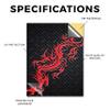 Carbon Fiber Tablet Skin Compatible with BOOX Go 10.3 (2024) - Red Dragon - Premium 3M Vinyl Protective Wrap Decal Cover - Easy to Apply | Crafted in The USA by MightySkins view 2