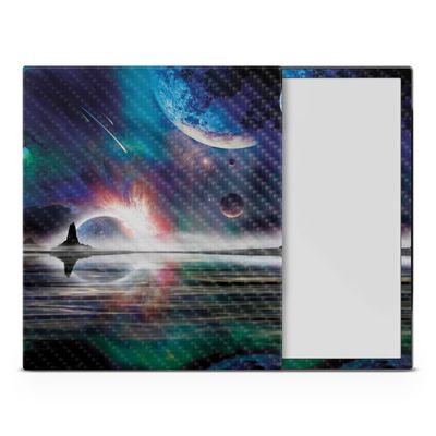 Carbon Fiber Tablet Skin Compatible with BOOX Note Air4 C (2024) - Space Horizon - Premium 3M Vinyl Protective Wrap Decal Cover - Easy to Apply | Crafted in The USA by MightySkins