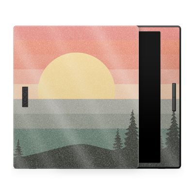 Glossy Glitter Tablet Skin Compatible with BOOX Go Color 7 (2024) - Sunset Forest - Premium 3M Vinyl Protective Wrap Decal Cover - Easy to Apply | Crafted in The USA by MightySkins