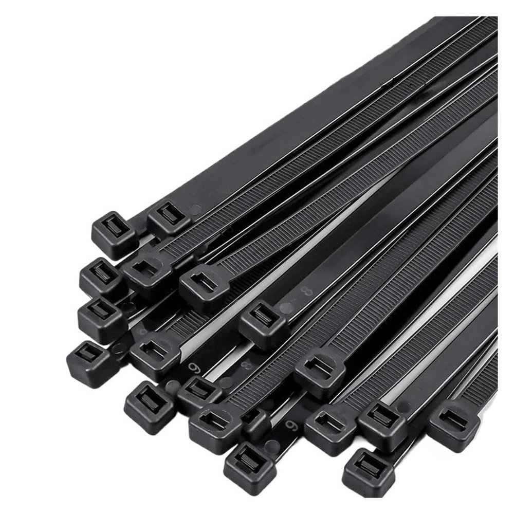 500/1000PCS Self-Locking Plastic Nylon Tie Black Zip Wraps Strap Nylon Cable Tie Set Fastening Ring Loop Wire Wrap(3.5x150mm (500pcs))