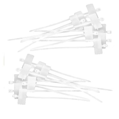 100Pcs Zip Ties Write Wire Power Cable Label Mark Tag Nylon Self-Locking Tie Network Cable Marker Cord Wire Strap Zip