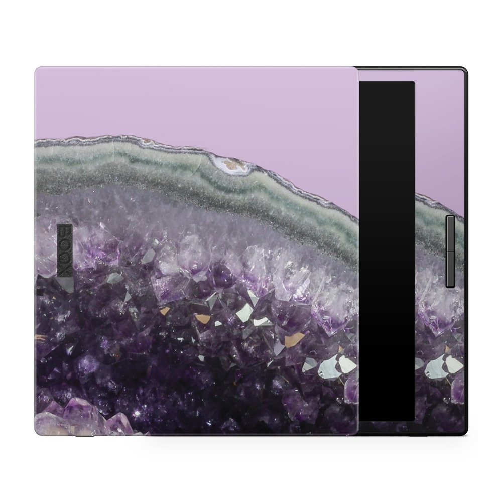 Tablet Skin Compatible with BOOX Go Color 7 (2024) - Amethyst Agate - Premium 3M Vinyl Protective Wrap Decal Cover - Easy to Apply | Crafted in The USA by MightySkins