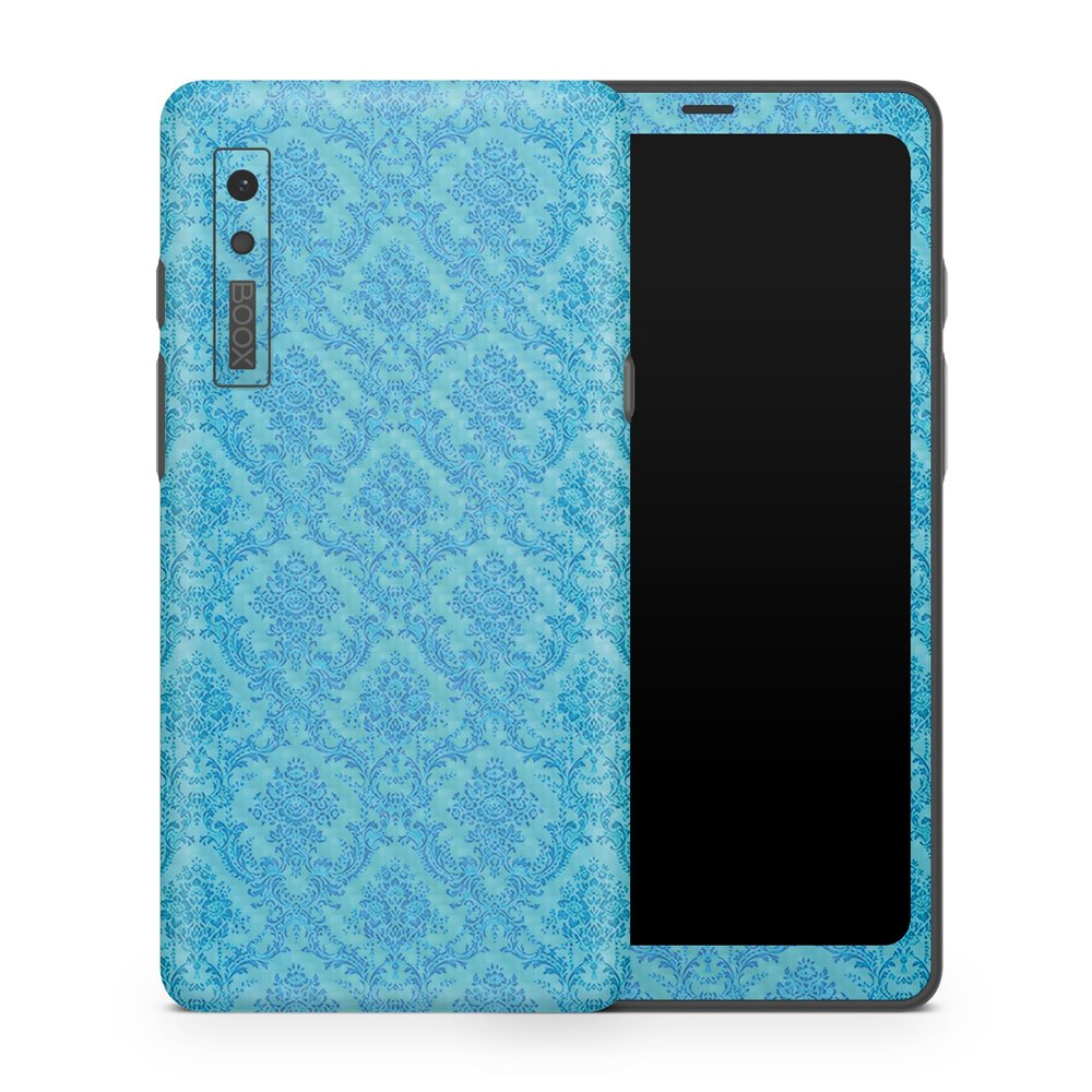 Carbon Fiber Tablet Skin Compatible with BOOX Palma 1 (2023) - Blue Vintage - Premium 3M Vinyl Protective Wrap Decal Cover - Easy to Apply | Crafted in The USA by MightySkins