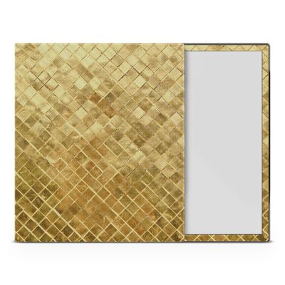Carbon Fiber Tablet Skin Compatible with BOOX Note Air4 C (2024) - Gold Tiles - Premium 3M Vinyl Protective Wrap Decal Cover - Easy to Apply | Crafted in The USA by MightySkins