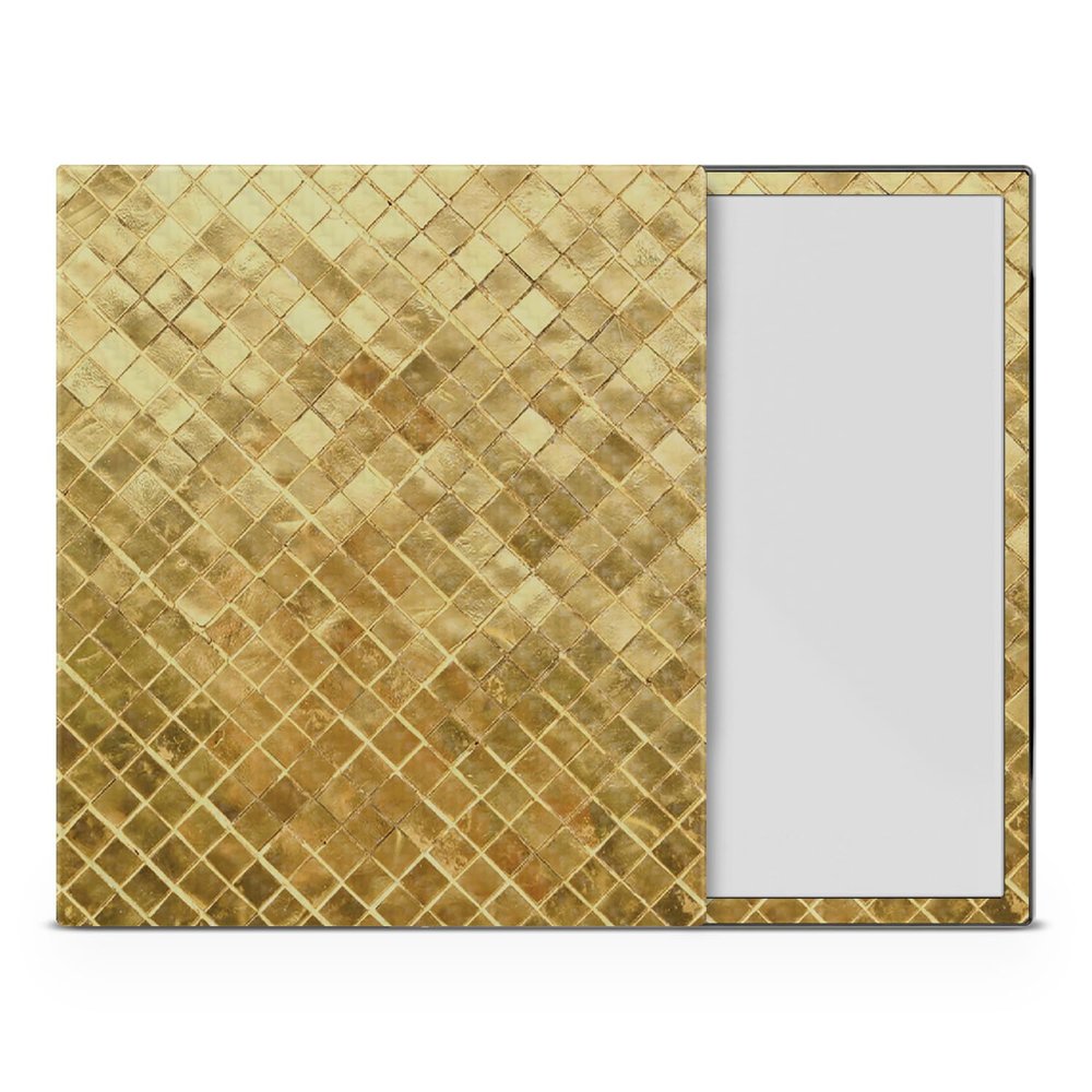 Carbon Fiber Tablet Skin Compatible with BOOX Note Air4 C (2024) - Gold Tiles - Premium 3M Vinyl Protective Wrap Decal Cover - Easy to Apply | Crafted in The USA by MightySkins
