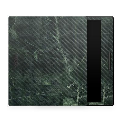 Carbon Fiber Tablet Skin Compatible with BOOX Go Color 7 (2024) - Green Marble - Premium 3M Vinyl Protective Wrap Decal Cover - Easy to Apply | Crafted in The USA by MightySkins
