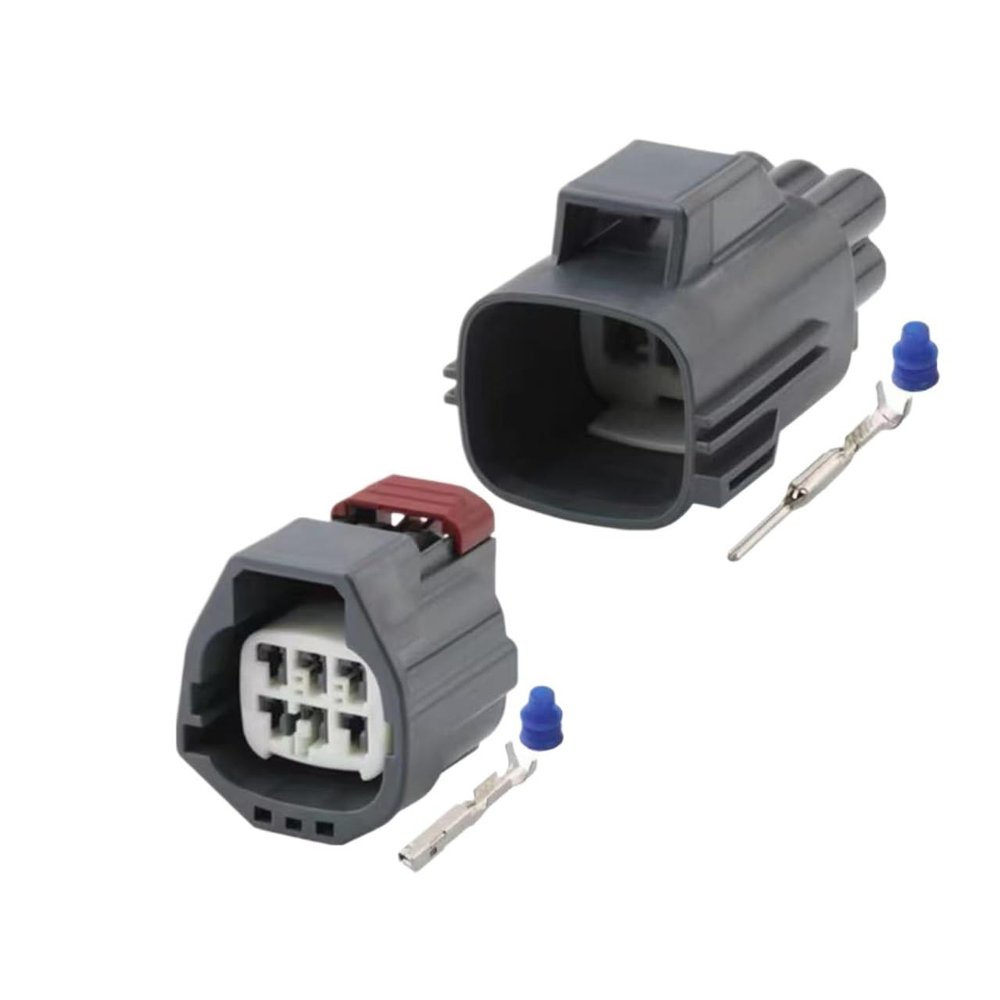 HUABAO 1/5/10 Sets 6 Pin Car Water Proof Connector Plug Car Electric Gasoline Pump 7283-5553-10 Electronic Fuel Pump Plug(Male Female,10 Sets)