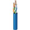 2413 D15U1000 CAT6 Plus Plenum Cable, 23/4 Solid BC, Unshielded, UTP, CMP, FT6, 1000' (304.8m), UnReel, Blue view 1