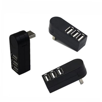 Holibanna 3 Compact Portable Splitter Hub with Data Ports Lightweight and Low Power Consumption Compatible with and for Simultaneous Device Connection Black
