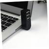 Holibanna 3 Compact Portable Splitter Hub with Data Ports Lightweight and Low Power Consumption Compatible with and for Simultaneous Device Connection Black view 2