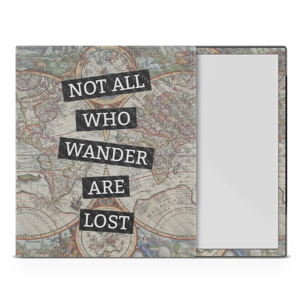 Carbon Fiber Tablet Skin Compatible with BOOX Note Air4 C (2024) - Who Wander - Premium 3M Vinyl Protective Wrap Decal Cover - Easy to Apply | Crafted in The USA by MightySkins