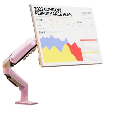 OOIOPCI F80 17-32 inch LCD Monitor Stand Desktop Multi-Directional Rotating Lift Computer Stand(F80-Queen's Pink)