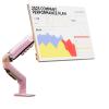 OOIOPCI F80 17-32 inch LCD Monitor Stand Desktop Multi-Directional Rotating Lift Computer Stand(F80-Queen's Pink) view 1