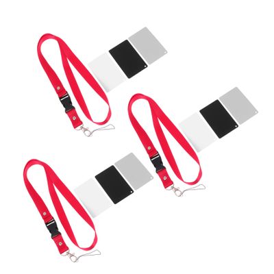 BRIGHTFUFU 9-Piece White Balance Card Set for DSLR Photography with Portable Neck Strap Grey White Black Color for Accurate Exposure and Light Ratio Adjustment