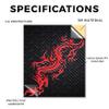 Carbon Fiber Tablet Skin Compatible with BOOX Note Air4 C (2024) - Red Dragon - Premium 3M Vinyl Protective Wrap Decal Cover - Easy to Apply | Crafted in The USA by MightySkins view 2