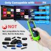 (2+1+1 Pack) Replacement Remote Fit Roku TV No Setup with Blue Soft Protective Silicone Cover & Mount Holder Compatible with TCL/Hisense/Onn/Sharp/Element/Philips Roku Smart TV view 2