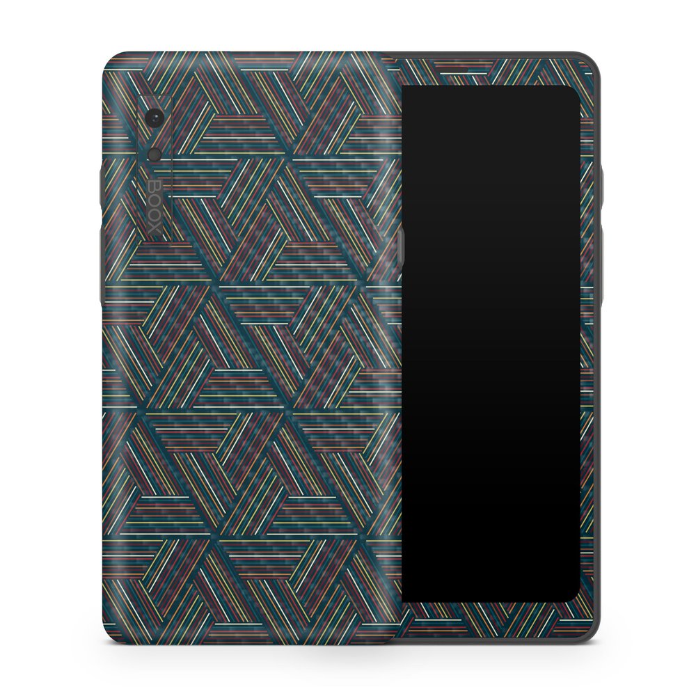 Carbon Fiber Tablet Skin Compatible with BOOX Palma 1 (2023) - Triangle Stripes - Premium 3M Vinyl Protective Wrap Decal Cover - Easy to Apply | Crafted in The USA by MightySkins