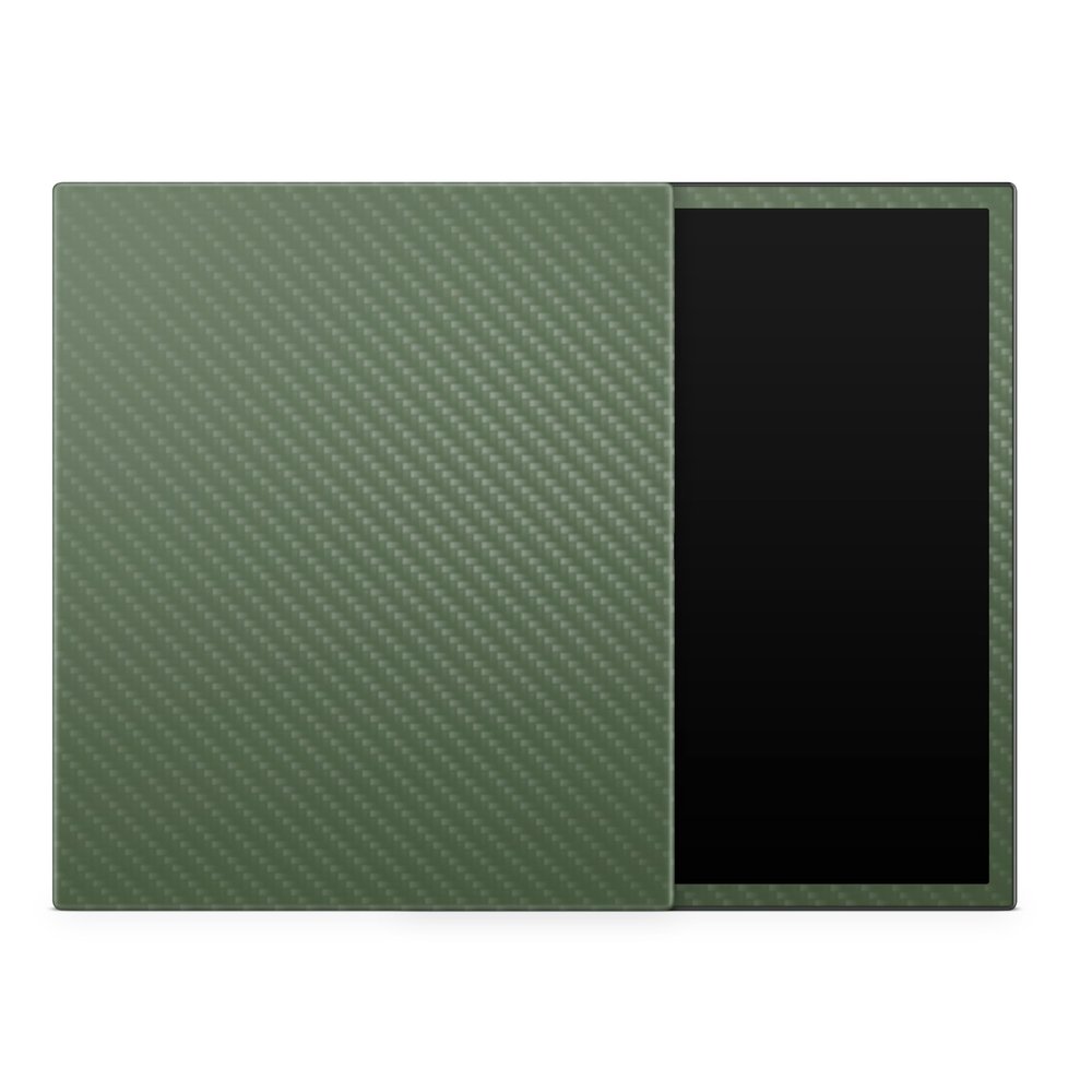 Carbon Fiber Tablet Skin Compatible with BOOX Note Air3 C (2023) - Solid Olive - Premium 3M Vinyl Protective Wrap Decal Cover - Easy to Apply | Crafted in The USA by MightySkins