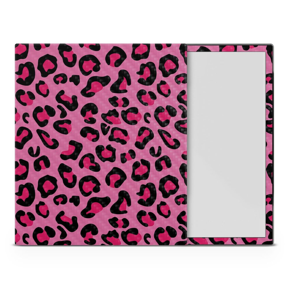 Carbon Fiber Tablet Skin Compatible with BOOX Note Air4 C (2024) - Pink Leopard - Premium 3M Vinyl Protective Wrap Decal Cover - Easy to Apply | Crafted in The USA by MightySkins