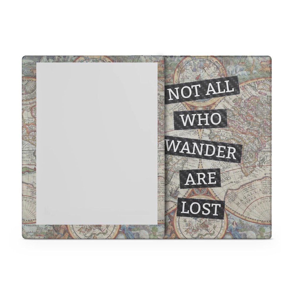 Carbon Fiber Tablet Skin Compatible with BOOX Go 10.3 (2024) - Who Wander - Premium 3M Vinyl Protective Wrap Decal Cover - Easy to Apply | Crafted in The USA by MightySkins
