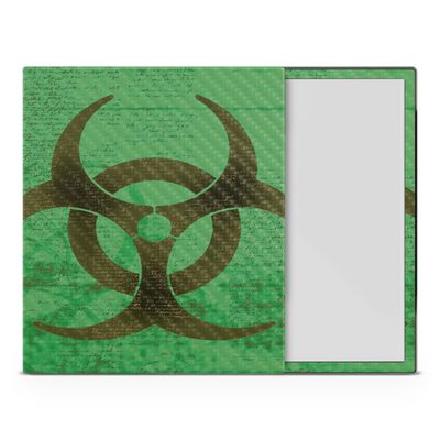 Carbon Fiber Tablet Skin Compatible with BOOX Note Air4 C (2024) - Biohazard - Premium 3M Vinyl Protective Wrap Decal Cover - Easy to Apply | Crafted in The USA by MightySkins