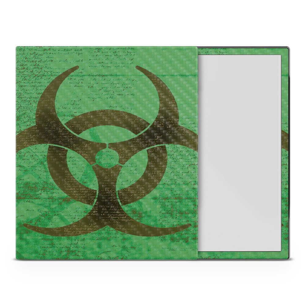 Carbon Fiber Tablet Skin Compatible with BOOX Note Air4 C (2024) - Biohazard - Premium 3M Vinyl Protective Wrap Decal Cover - Easy to Apply | Crafted in The USA by MightySkins
