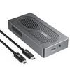 AGEEN 80Gbps M.2 NVMe SSD Enclosure for Thunderbolt 5/4/3, USB4 V2.0/V1.0, Dual Chips (JHL9480 & RTL9210), Backward Compatible USB 3.2/3.1/3.0/2.0, Supports 8TB SSD 2280/2260/2242/2230 B+M/M-Key view 1