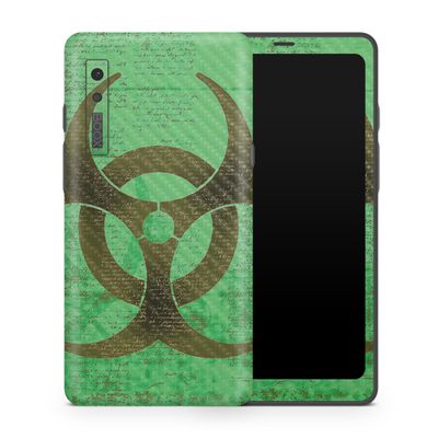 Carbon Fiber Tablet Skin Compatible with BOOX Palma 1 (2023) - Biohazard - Premium 3M Vinyl Protective Wrap Decal Cover - Easy to Apply | Crafted in The USA by MightySkins