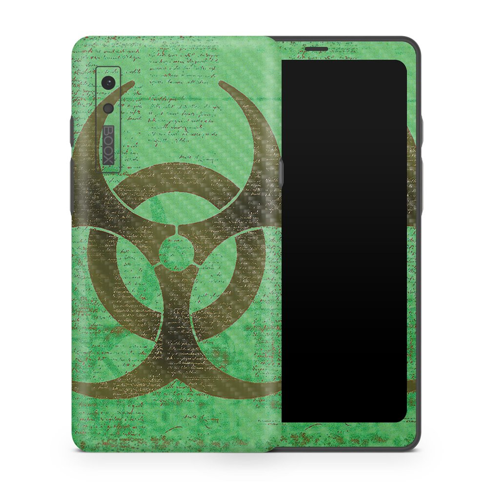 Carbon Fiber Tablet Skin Compatible with BOOX Palma 1 (2023) - Biohazard - Premium 3M Vinyl Protective Wrap Decal Cover - Easy to Apply | Crafted in The USA by MightySkins