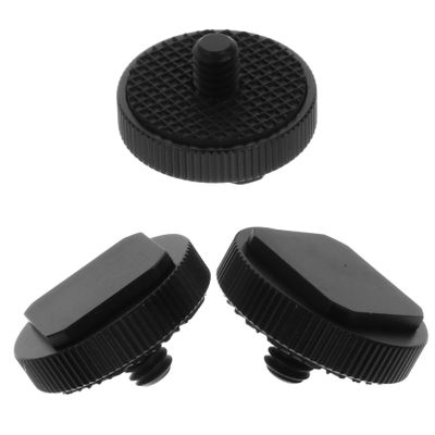 BRIGHTFUFU 3Pcs Cold Shoe Mount Adapter Flash Holder for Camera Rig Durable with Non Slip Pad Design for Monitors and Lights