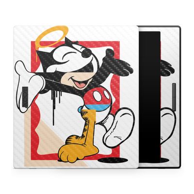 Carbon Fiber Tablet Skin Compatible with BOOX Go Color 7 (2024) - Character Swap - Premium 3M Vinyl Protective Wrap Decal Cover - Easy to Apply | Crafted in The USA by MightySkins