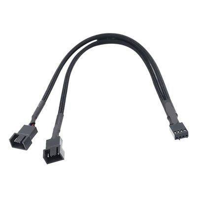 FWSYIVV KUNSR 5-1PCS 4-pin Y-Type Splitter Cable 4-pin PWM Female to 3/4-pin Computer Motherboard CPU Fan PC case Fan Extension Adapter Cable(1PCS)