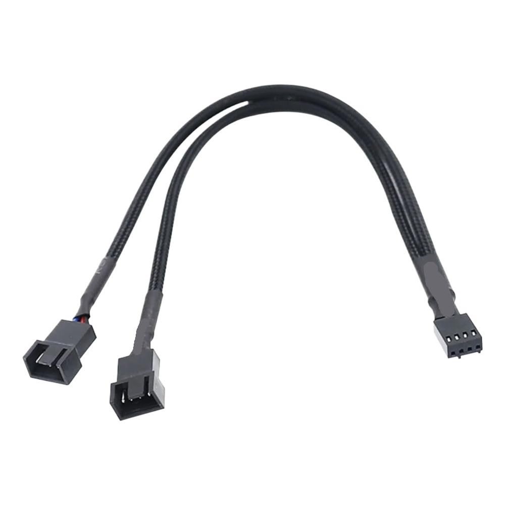 FWSYIVV KUNSR 5-1PCS 4-pin Y-Type Splitter Cable 4-pin PWM Female to 3/4-pin Computer Motherboard CPU Fan PC case Fan Extension Adapter Cable(1PCS)