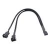 FWSYIVV KUNSR 5-1PCS 4-pin Y-Type Splitter Cable 4-pin PWM Female to 3/4-pin Computer Motherboard CPU Fan PC case Fan Extension Adapter Cable(1PCS) view 1