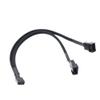 FWSYIVV KUNSR 5-1PCS 4-pin Y-Type Splitter Cable 4-pin PWM Female to 3/4-pin Computer Motherboard CPU Fan PC case Fan Extension Adapter Cable(1PCS) view 2