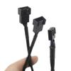 FWSYIVV KUNSR 5-1PCS 4-pin Y-Type Splitter Cable 4-pin PWM Female to 3/4-pin Computer Motherboard CPU Fan PC case Fan Extension Adapter Cable(1PCS) view 4