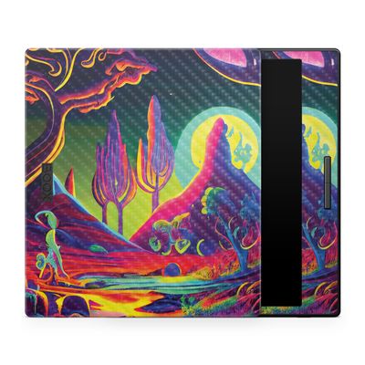 Carbon Fiber Tablet Skin Compatible with BOOX Go Color 7 (2024) - Trippy Planet - Premium 3M Vinyl Protective Wrap Decal Cover - Easy to Apply | Crafted in The USA by MightySkins
