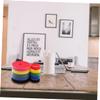BRIGHTFUFU 6rolls Reusable Cable Ties Hook and Loop Straps Cable Organizer for Home Office Wire Ties Colors view 2