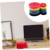 BRIGHTFUFU 6rolls Reusable Cable Ties Hook and Loop Straps Cable Organizer for Home Office Wire Ties Colors view 3